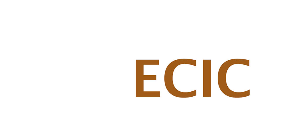 Schriftzug "ECIC" auf weißem Grund